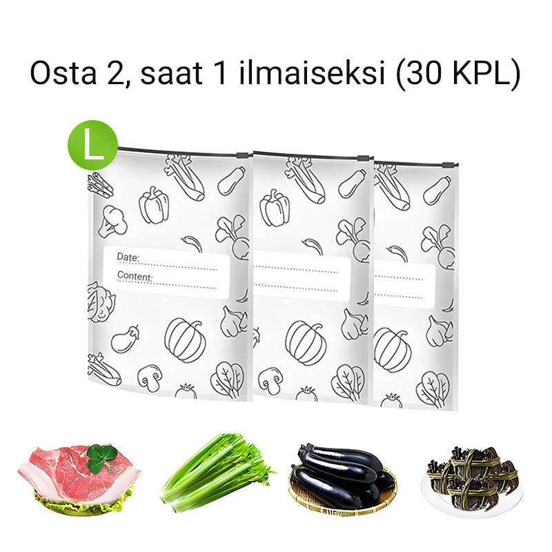 🔥Maailmanlaajuinen bestseller🍗 Aikarajoitettu tarjous! Osta 3, saat 2 ilmaiseksi🥦Uudelleenkäytettävät alumiinifoliolla suljettavat säilytyspussit