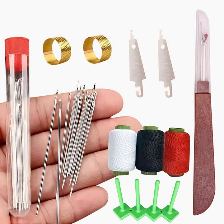 🧵37-osainen ompelutyökalusarja – kaikki mitä tarvitset luomiseen ja korjaamiseen tyylillä ✂️✨