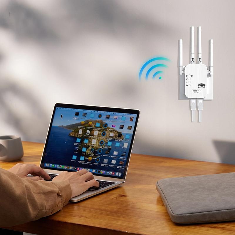 đ„2025 Hot Sellerđ 1200Mbps kaksikaistainen (5GHz/2,4GHz) WiFi-signaalin vahvistin kattaa jopa 930 neliömetriĂ€ Tukee 50 laitteen samanaikaista yhteyttĂ€