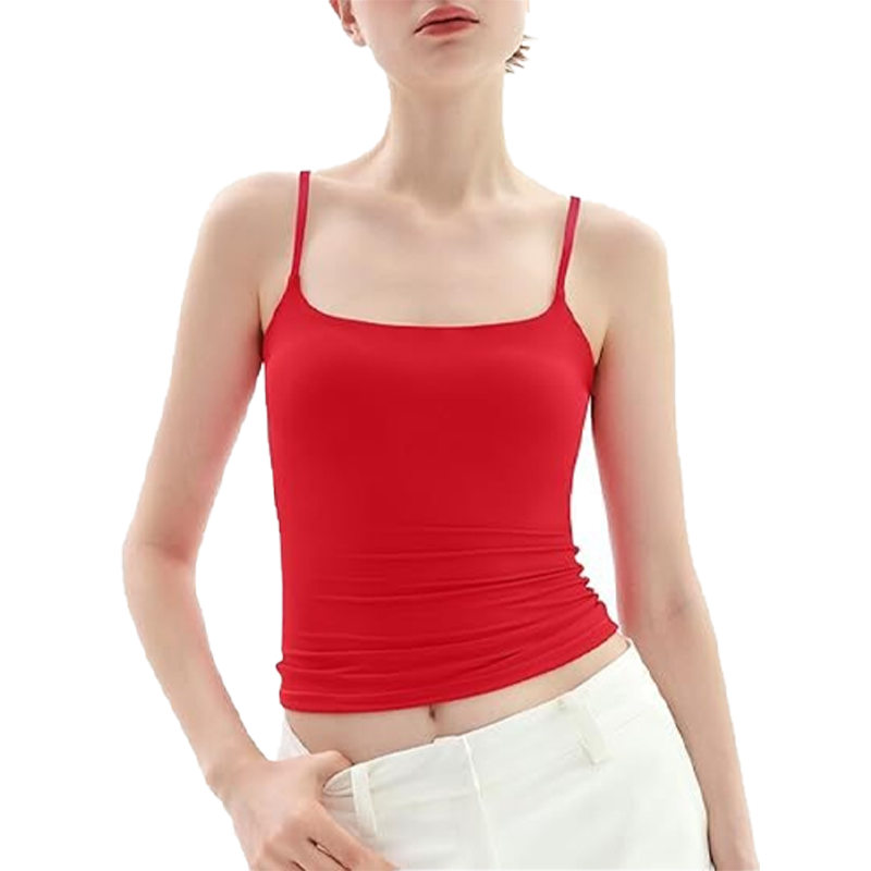 Naisten slim fit -mallinen spagettihihainen camisole