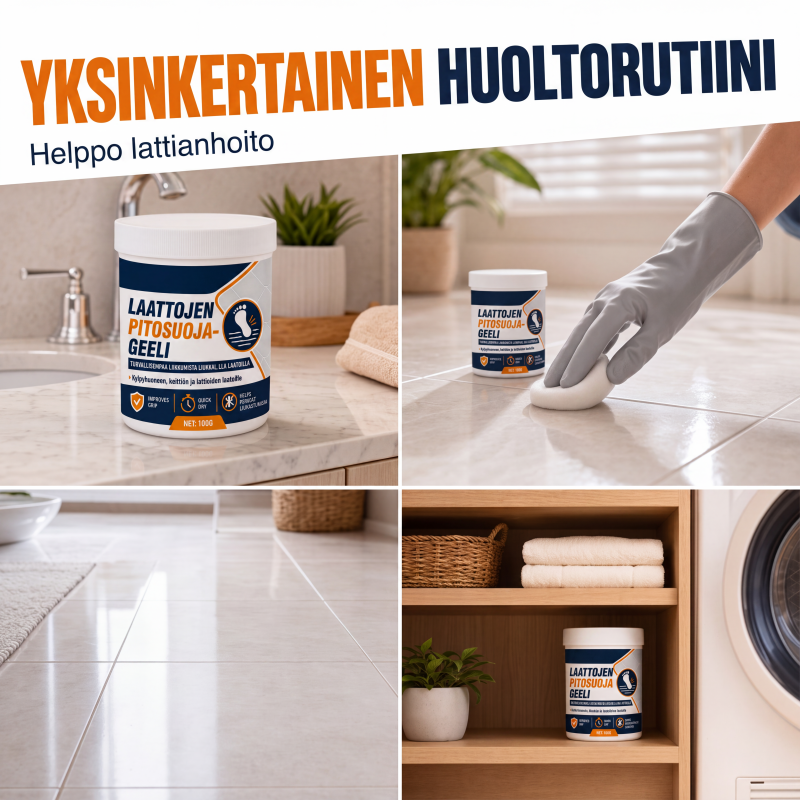 Liukumaton laattojen tartuntageeli