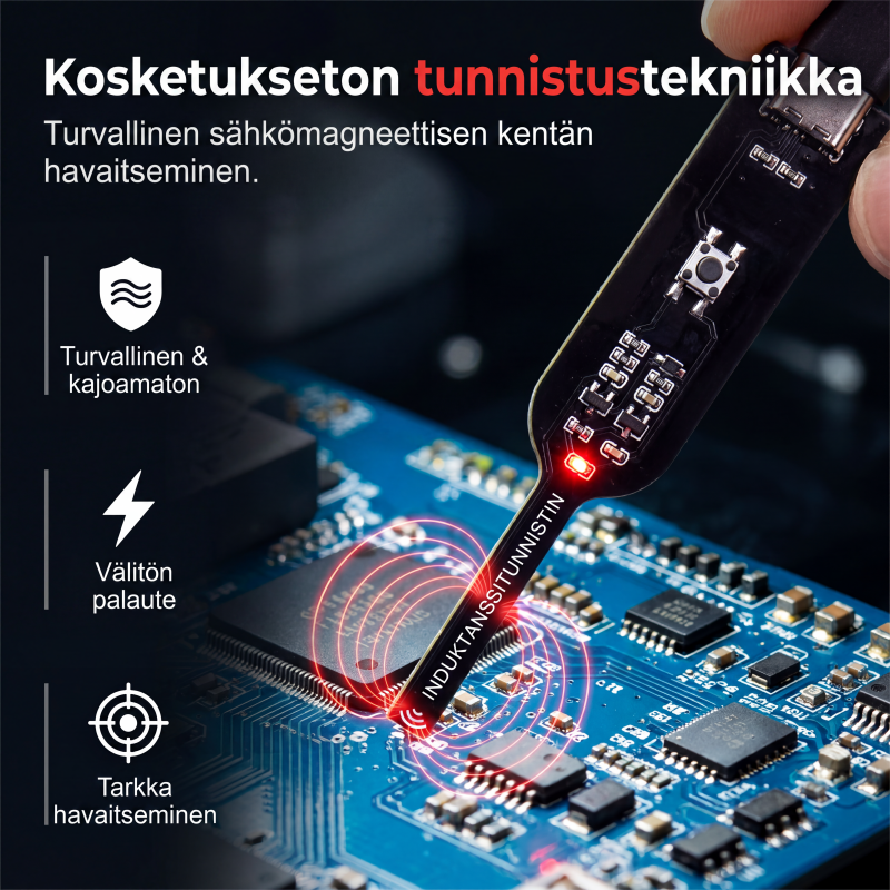 USB-C induktanssinilmaisin kynä emolevyn korjaukseen