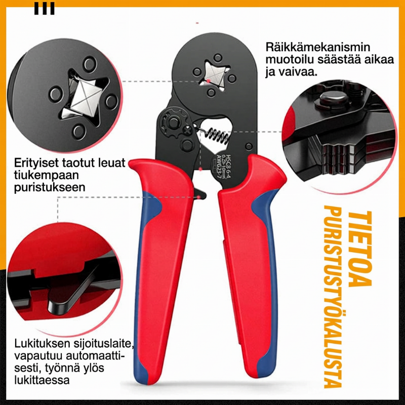 đ Nyt -50%! ⥠KylmĂ€puristuspihtisarja â RĂ€ikkĂ€mekanismi, automaattinen palautus ja ergonominen kahva â sĂ€hköasentajille ja tee-se-itse -harrastajille đ ïž