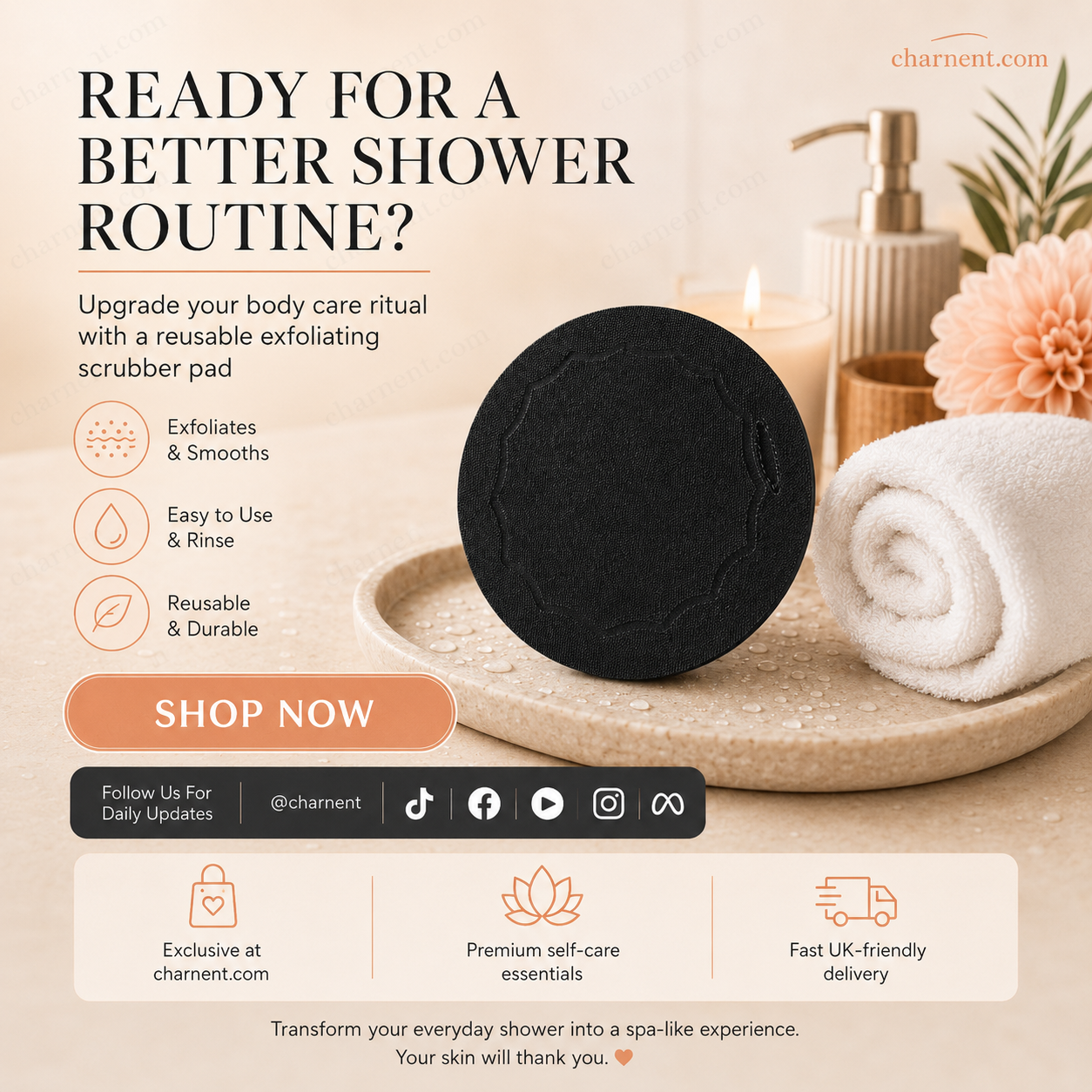 🧖‍♀️Kuorivat kylpyhuuhtelutyynyt – Kuorivat hellästi, puhdistavat ihohuokoset ja paljastavat kirkkaamman ihon. Kestävä kumi, helppo huuhtoa. ✨🛀
