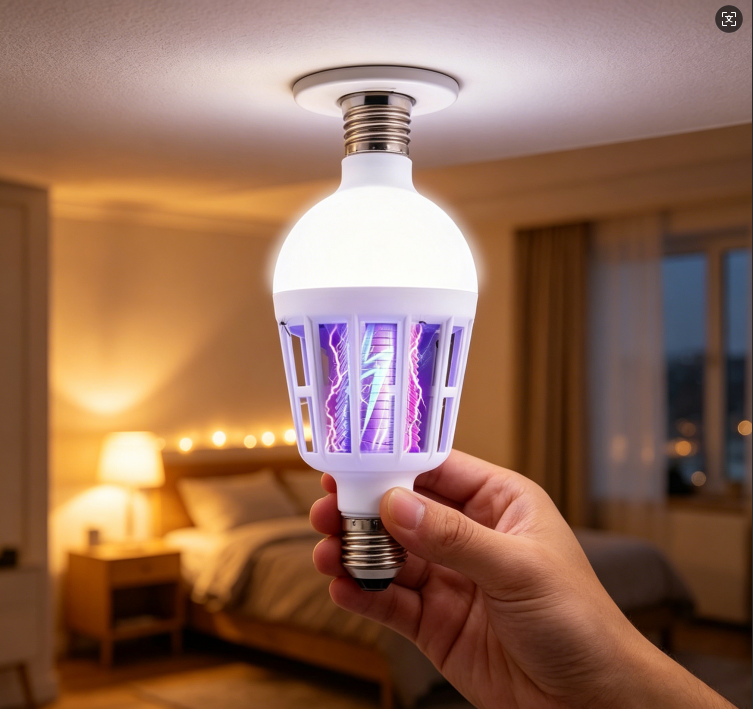LED-hyönteismyrkkylamppu – E27-kierrekanta, sisä- ja ulkokäyttöön