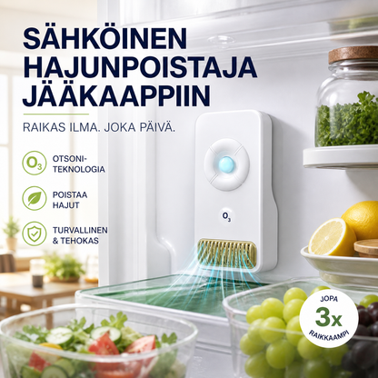 Sähköinen hajunpoistaja jääkaappiin – tehokas ja pitkäkestoinen hajunpoisto!