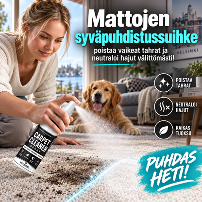 🧼✨ Mattojen syväpuhdistussuihke – poistaa vaikeat tahrat ja neutraloi hajut välittömästi!