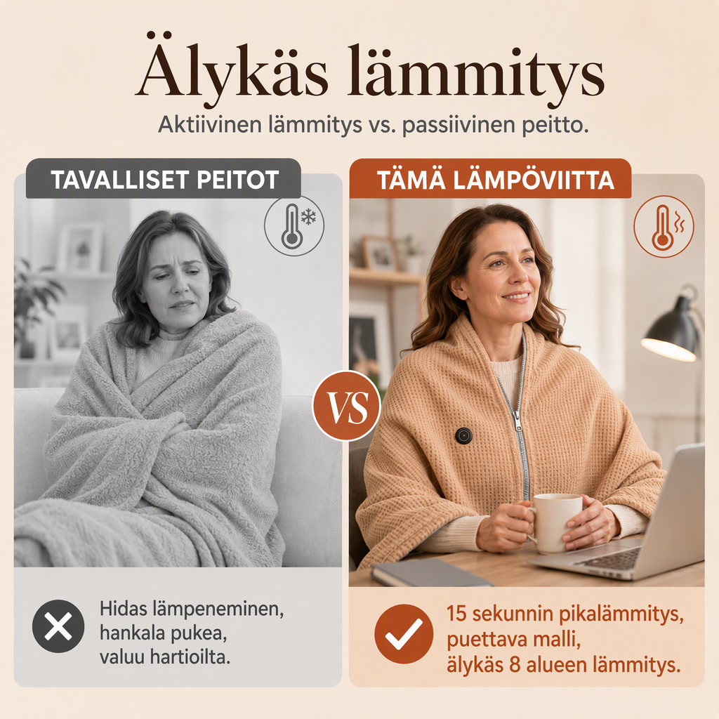 🎅 Parhaat talvilahjat 🔥 kannettava lämmitetty huivi
