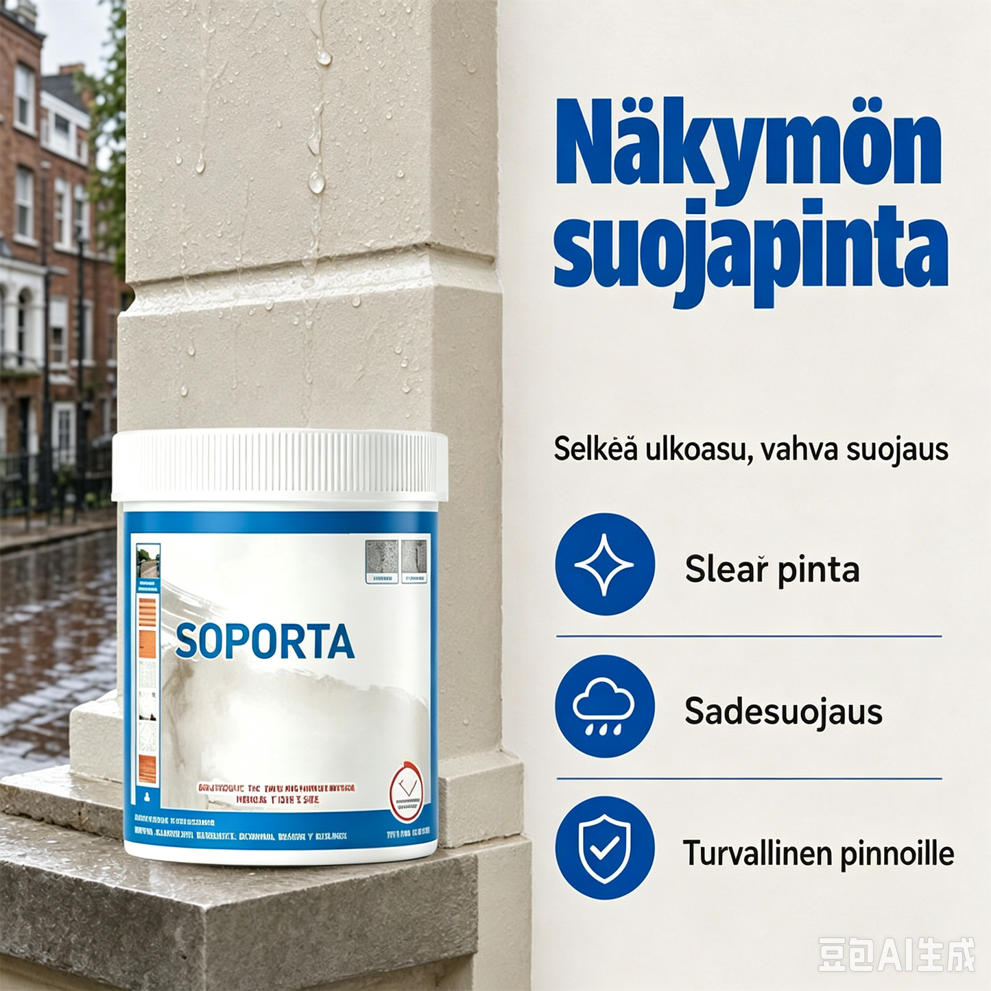 Monipintainen vedenpitävä korjaustiiviste – tiivistää ja korjaa kaikki pinnat!