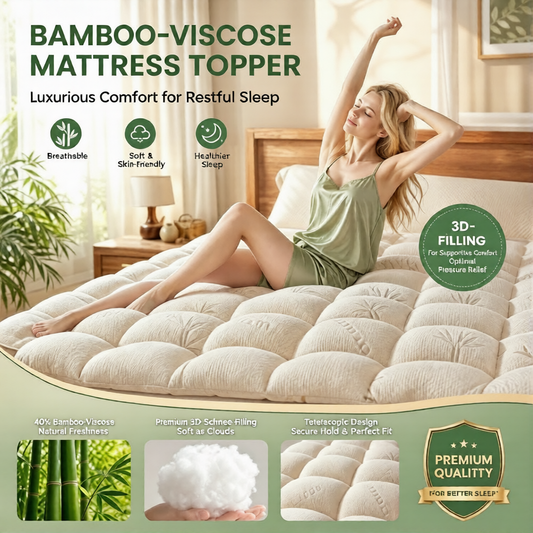 ☁️ Paksu ja tukeva petauspatja – pehmeä kuin pilvi, helppo pitää puhtaana! 50% alennus – tilaa nyt! 🛏️🧼