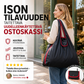 Ison tilavuuden taitettava uudelleenkäytettävä ostoskassi