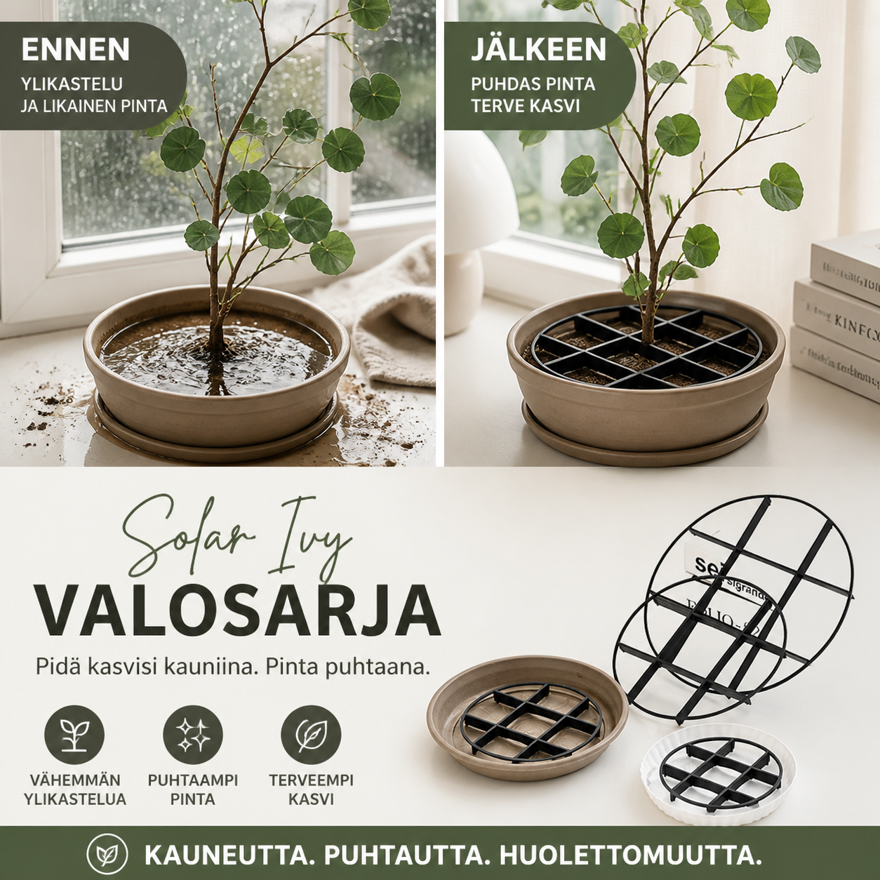 ☀️ Solar Ivy -valosarja – vedenkestävä, 8 valotilaa ja joustava, sopii puutarhan, parvekkeen ja seinien koristeluun