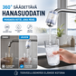 Säädettävä 360°:lla pyörivä hanasuodatinsarja