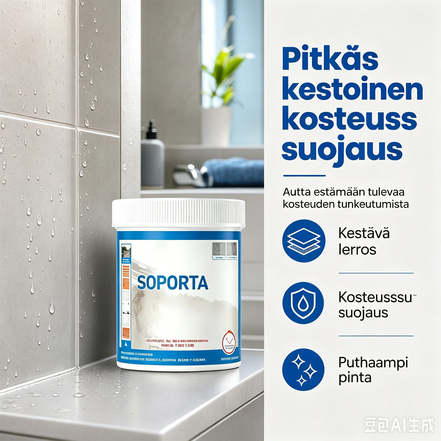 Monipintainen vedenpitävä korjaustiiviste – tiivistää ja korjaa kaikki pinnat!