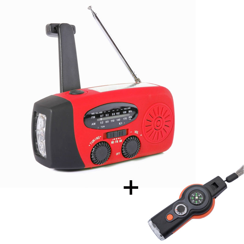 🔥Monitoiminen kannettava hätäradio, aurinkokäyttöine