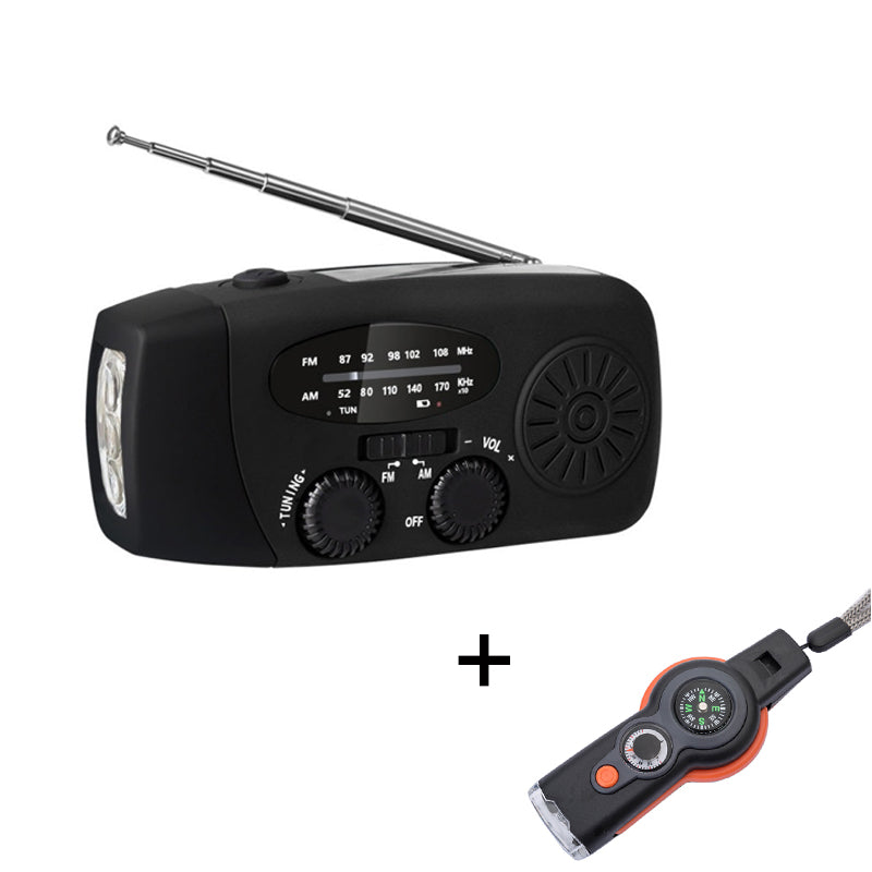 🔥Monitoiminen kannettava hätäradio, aurinkokäyttöine