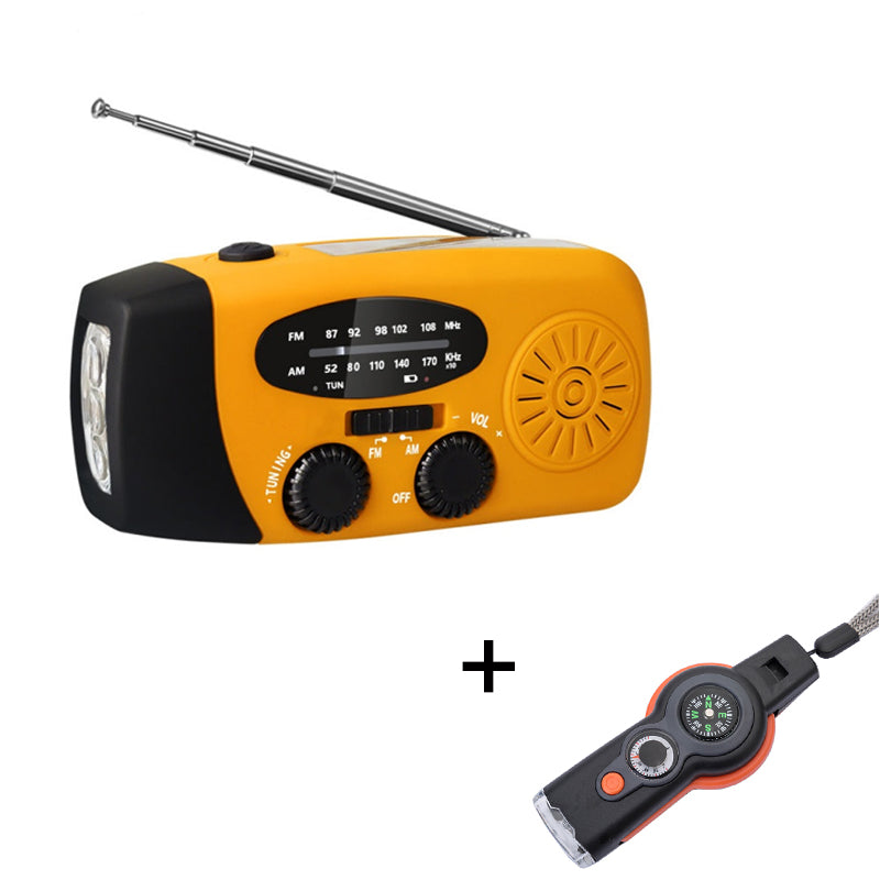 🔥Monitoiminen kannettava hätäradio, aurinkokäyttöine