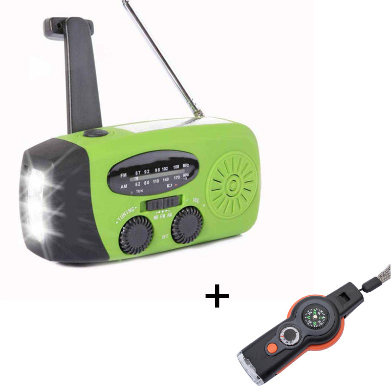 🔥Monitoiminen kannettava hätäradio, aurinkokäyttöine