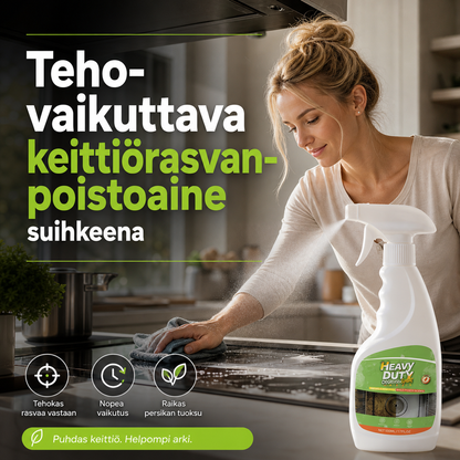 Tehovaikuttava keittiörasvanpoistoaine suihkeena