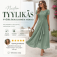 Naisten tyylikäs pyöreäkaulainen mekko