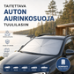 🌞 50 % alennus 🌈 Taitettava auton aurinkosuoja tuulilasiin