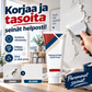 Yhdistelmä seinänkorjauspasta telalla – korjaa ja tasoita seinät helposti!