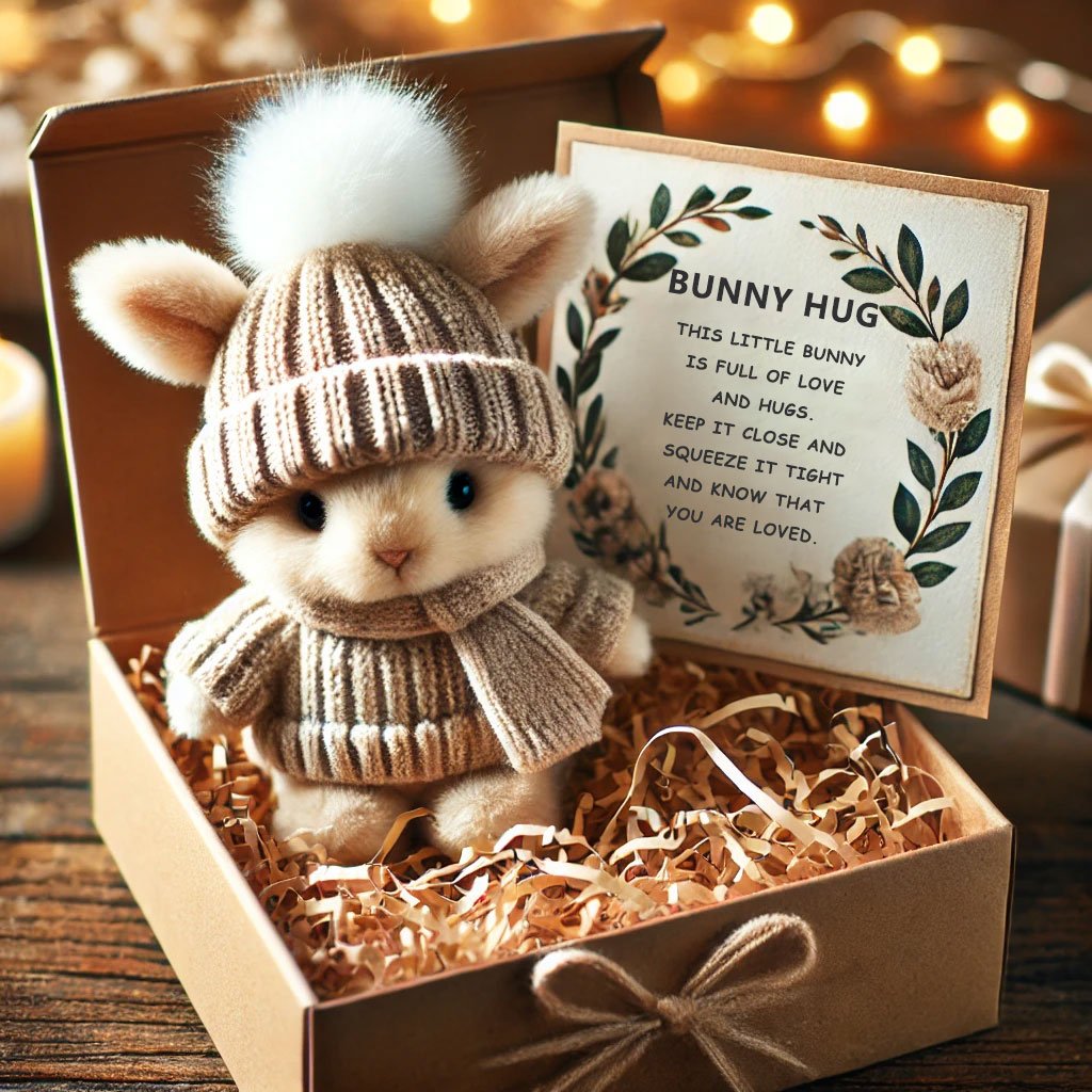 🔥 Viimeinen päivä: OSTA 3, SAAT 1 ILMAISEKSI – Käsintehty 🐇 Mini Bunny Hug Suloinen pääsiäislahja 🎁