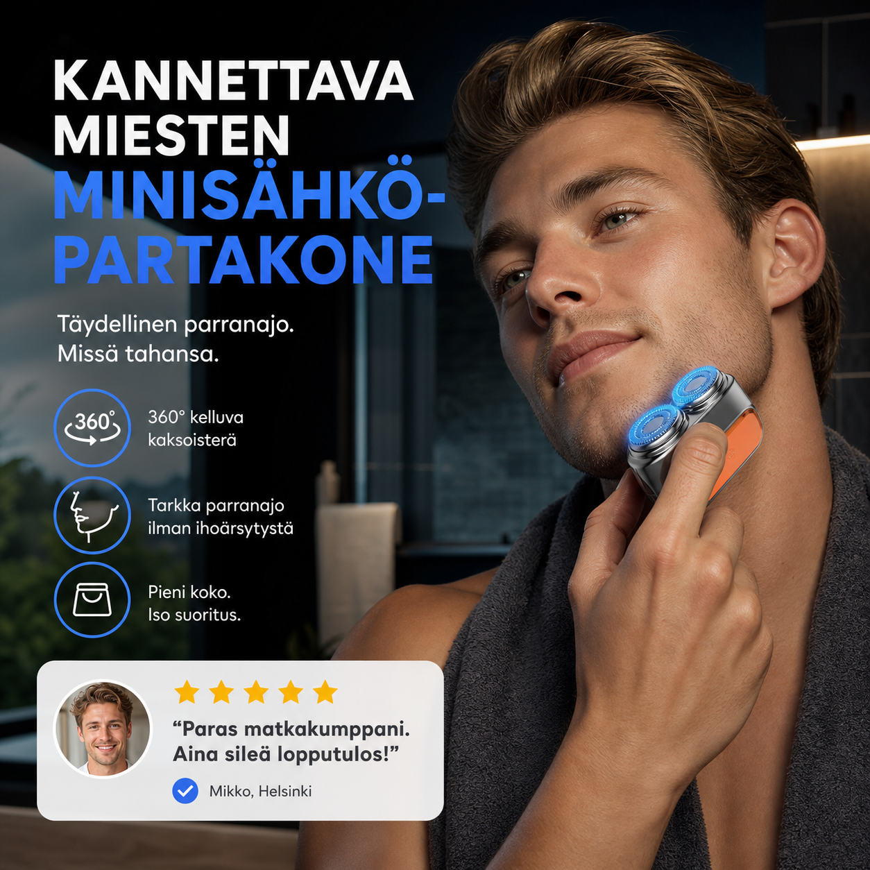 Kannettava miesten minisähköpartakone