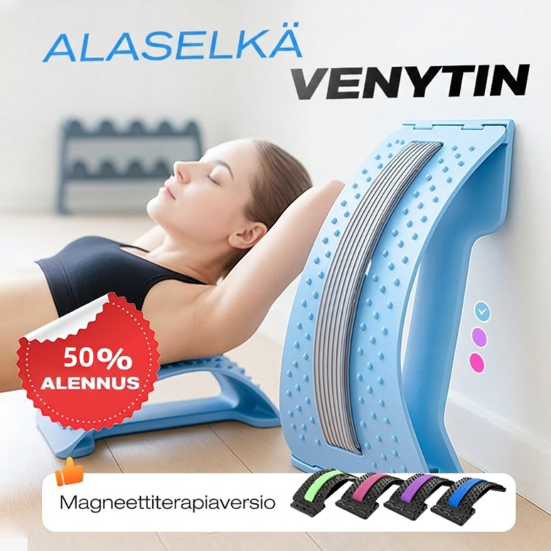 Magneettiterapia, akupunktio, hieronta, lannerangan paarit