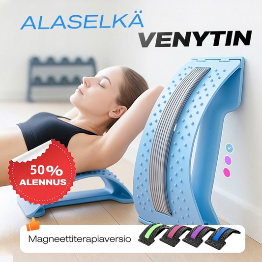 Magneettiterapia, akupunktio, hieronta, lannerangan paarit