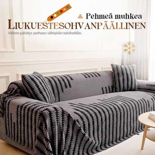 🛋️Pehmeä, pörröinen ja liukumaton sohvasuoja