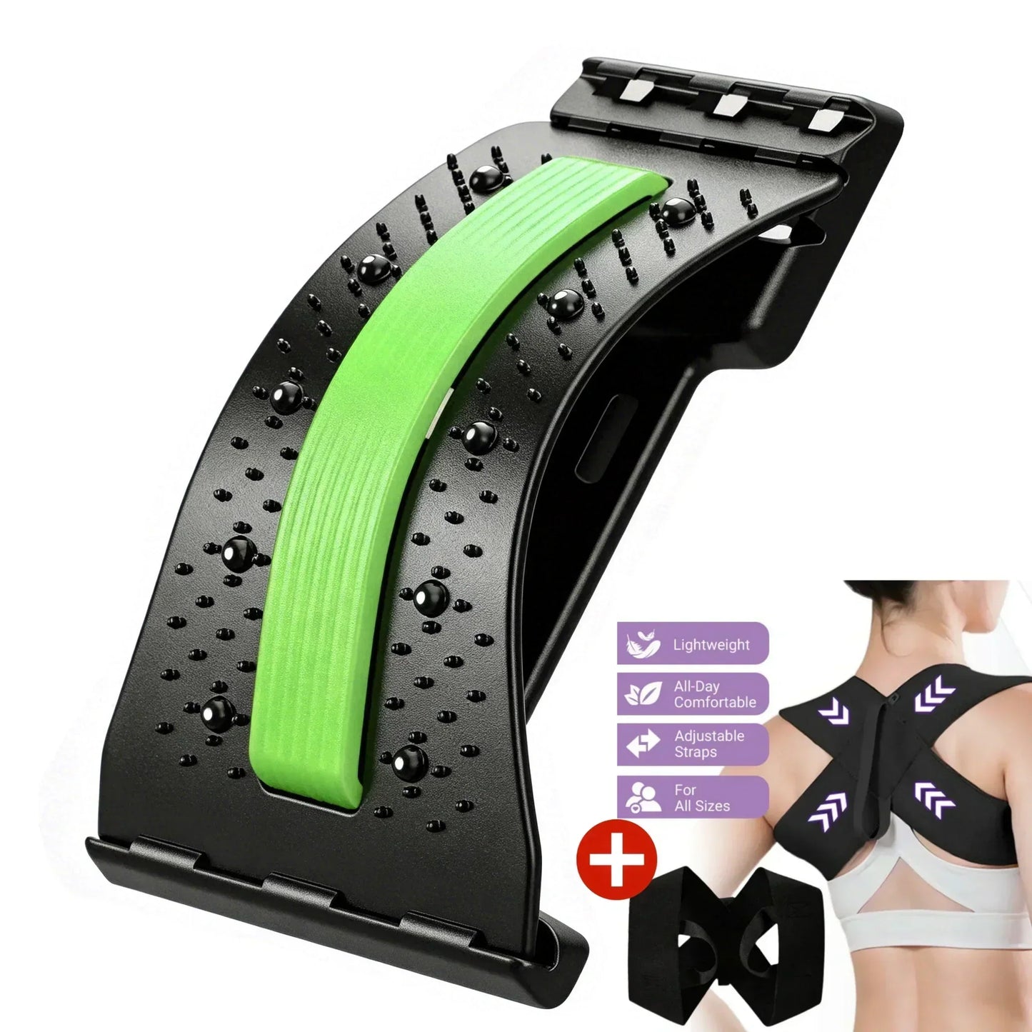 ⏰ SALE -50% ALOUUS🔥Magneettiterapia-Akupunktio-Hieronta-Lannerangan Venytin