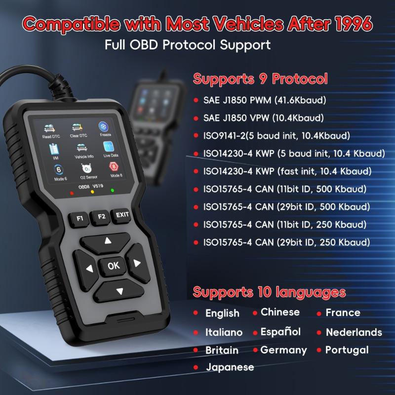 ⏳LAST DAY SALE 50% OFF!!🔥OBD2 Advanced Diagnostic Tool Professional Engine Code Reader Reset Real-Time Data