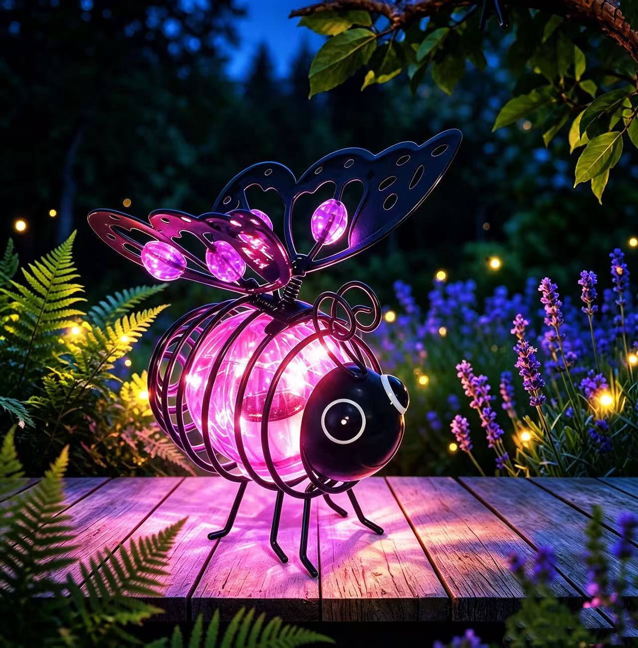 🌙🍃🪴 RAJOITETUN AJAN 50 %:N ALENNUS! Ripustettava aurinkokäyttöinen mehiläisvalaisin – lämmin keltainen valo, välkkymätön, sopii erinomaisesti puutarhajuhliin, retkeilyyn tai lastenhuoneisiin – tuo iloa päivin ja öisin 🌞🌜