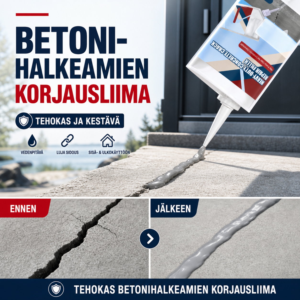 🔥 Tehokas Betonihalkeamien Korjausliima