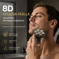 8D-kelluva päällä varustettu sähköparranajokone