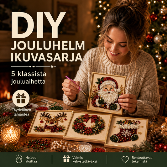 🧘Rentouttava ja aloittelijaystävällinen - 🎨💎DIY-jouluhelmikuvasarja