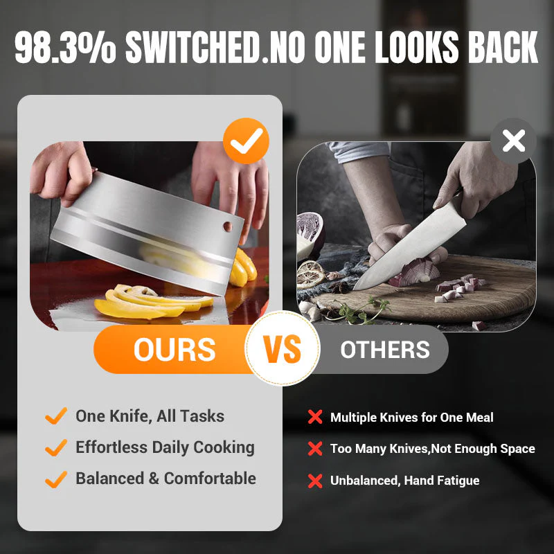 🔥HOT SALE -50%! 🔪🌟🍳Taottu terävä ja kestävä keittiöveitsi✂️🥩