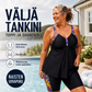Naisten väljä tankini-toppi ja shortsit -uimapuku – vatsanmuotoilu, boyshortsit, tukeva ✨