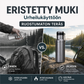 Urheilukäyttöön tarkoitettu ruostumattomasta teräksestä valmistettu eristetty muki