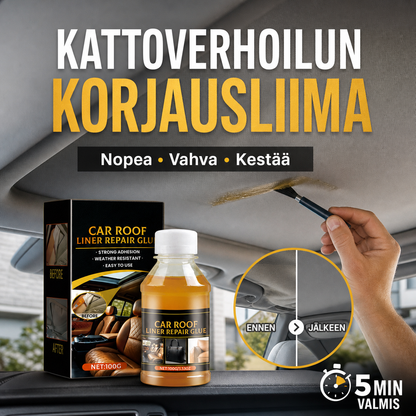 Auton kattoverhoilun korjausliima