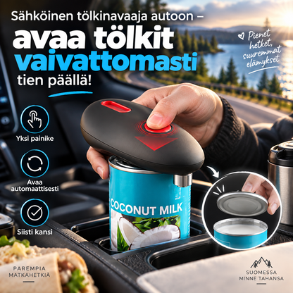 Sähköinen tölkinavaaja autoon – avaa tölkit vaivattomasti tien päällä!
