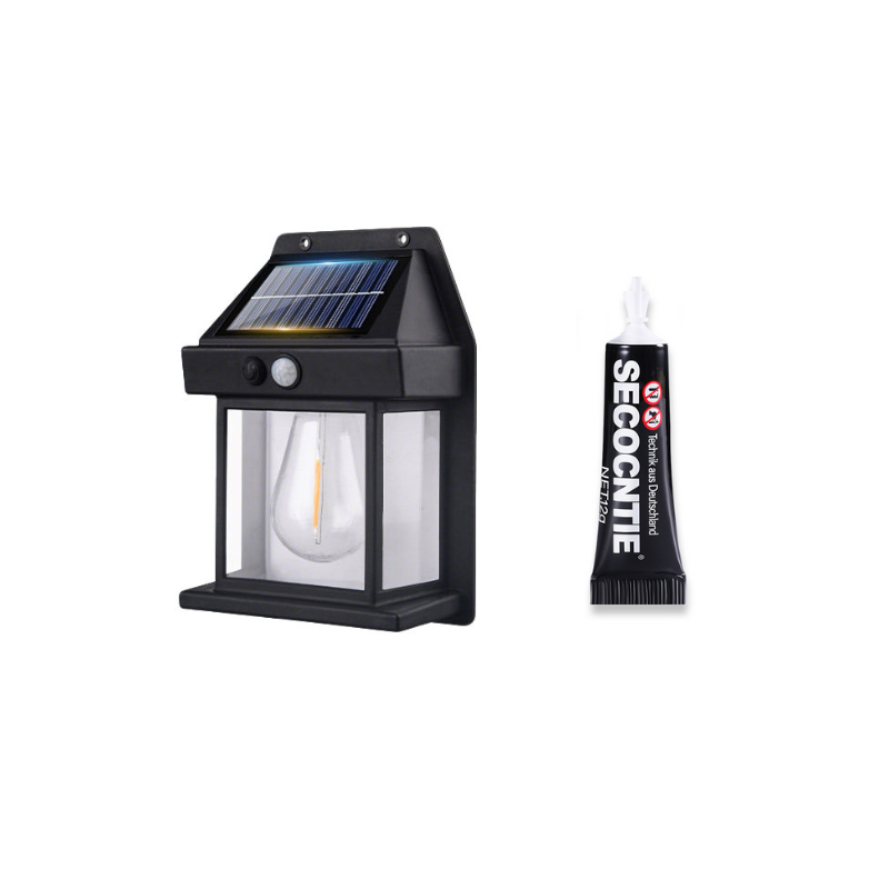 🎁 50 % ALENNUS! 💡 AURINKOENERGIALLINEN SEINÄVALAISIN – Liiketunnistin ja säänkestävä 🌟🛒