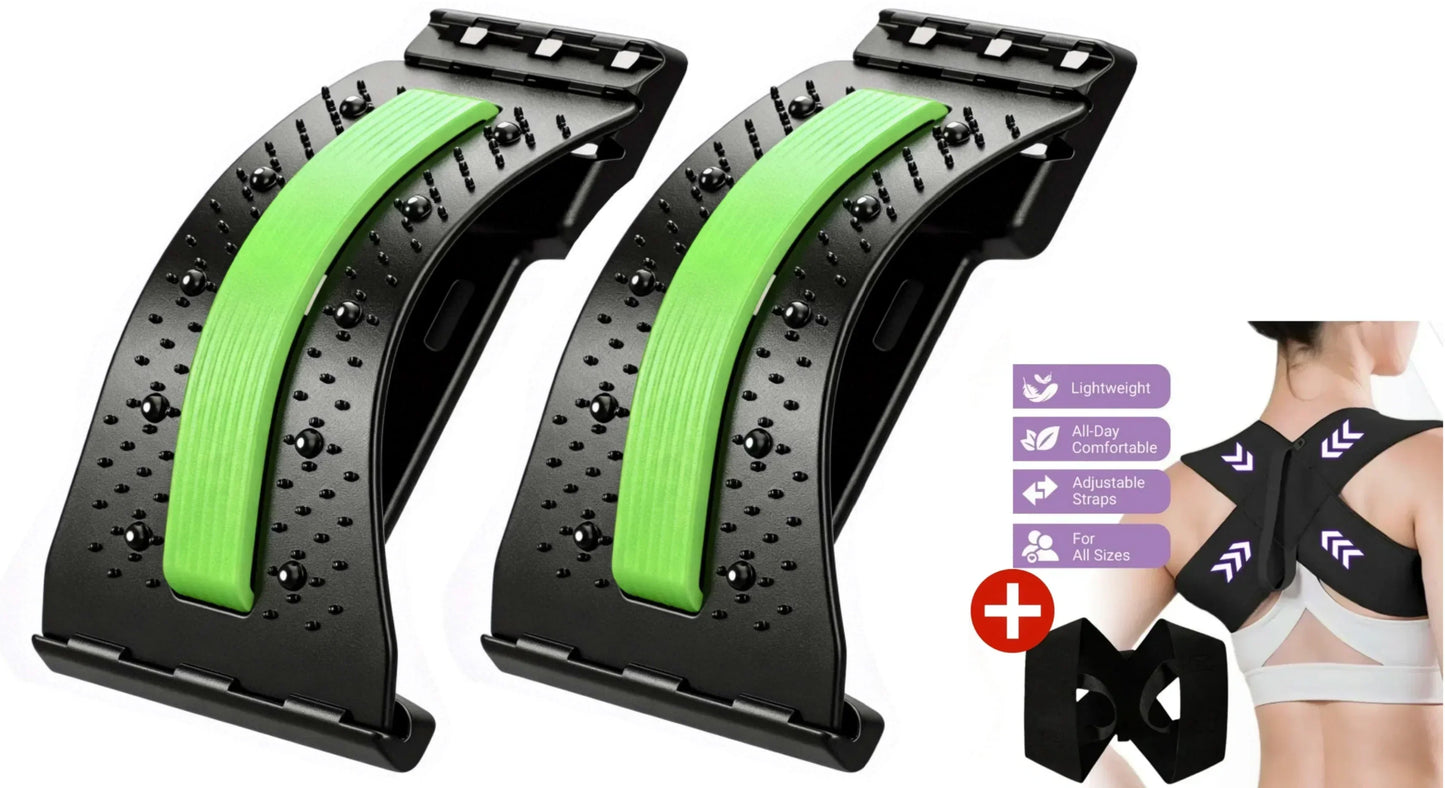 ⏰ SALE -50% ALOUUS🔥Magneettiterapia-Akupunktio-Hieronta-Lannerangan Venytin