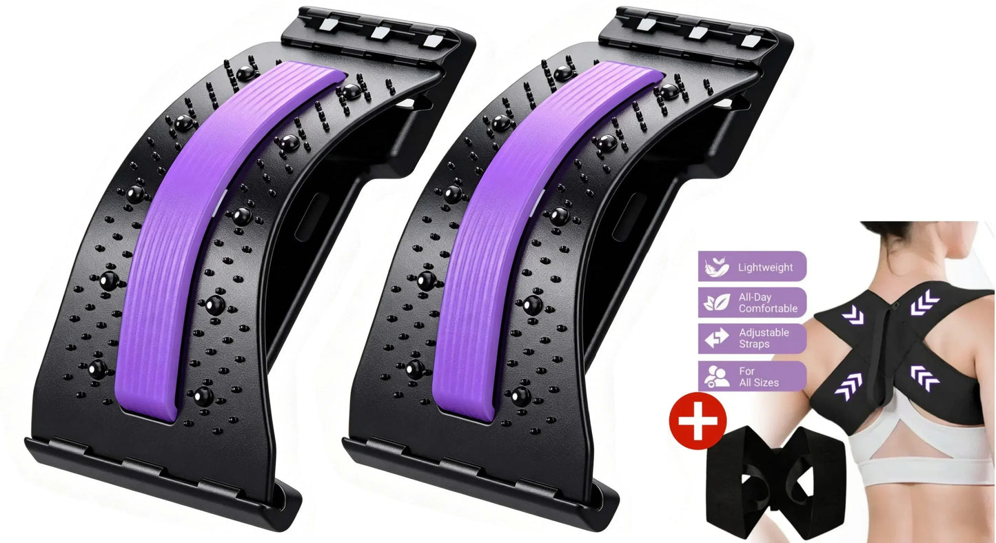 ⏰ SALE -50% ALOUUS🔥Magneettiterapia-Akupunktio-Hieronta-Lannerangan Venytin