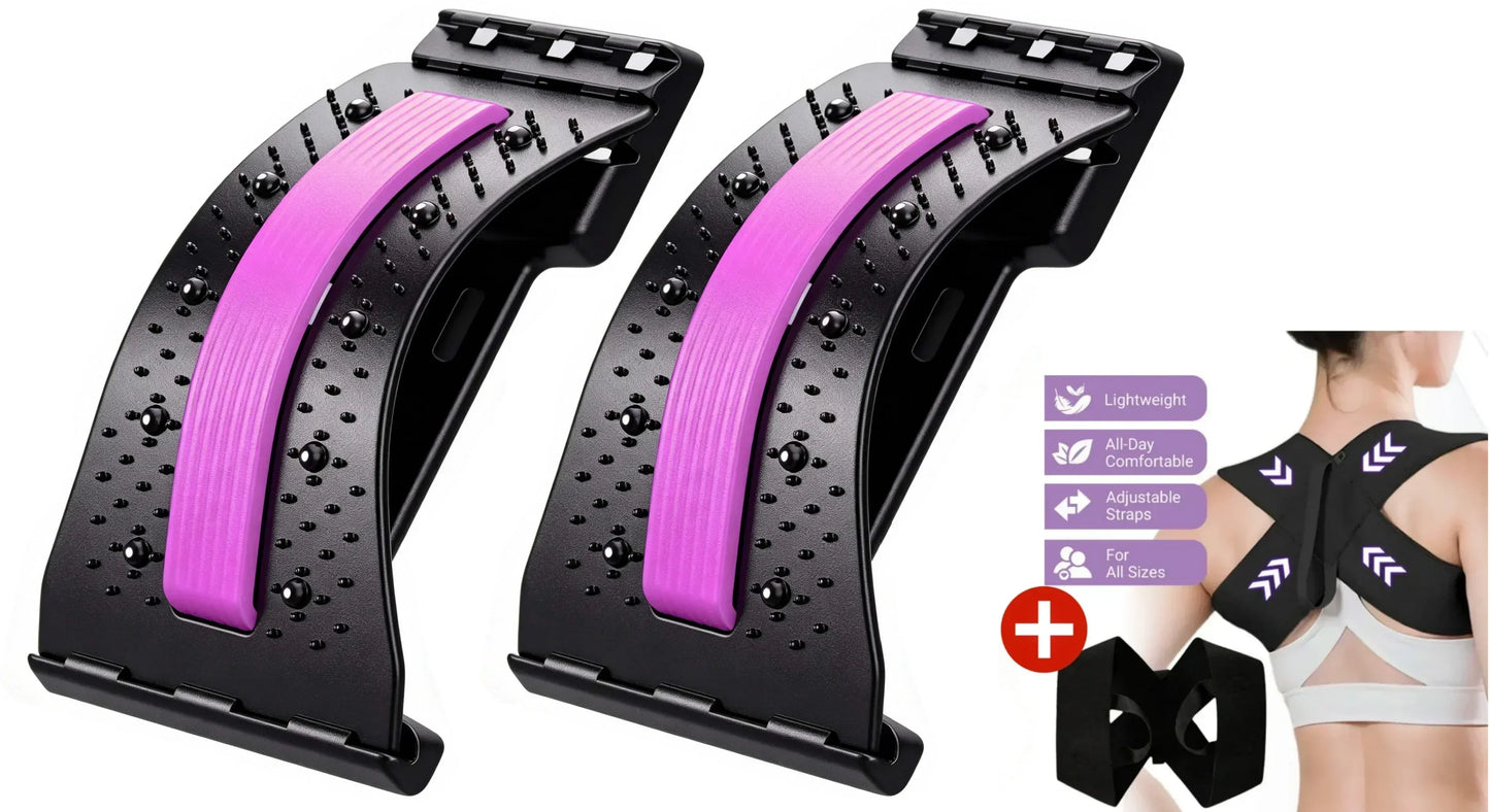 ⏰ SALE -50% ALOUUS🔥Magneettiterapia-Akupunktio-Hieronta-Lannerangan Venytin