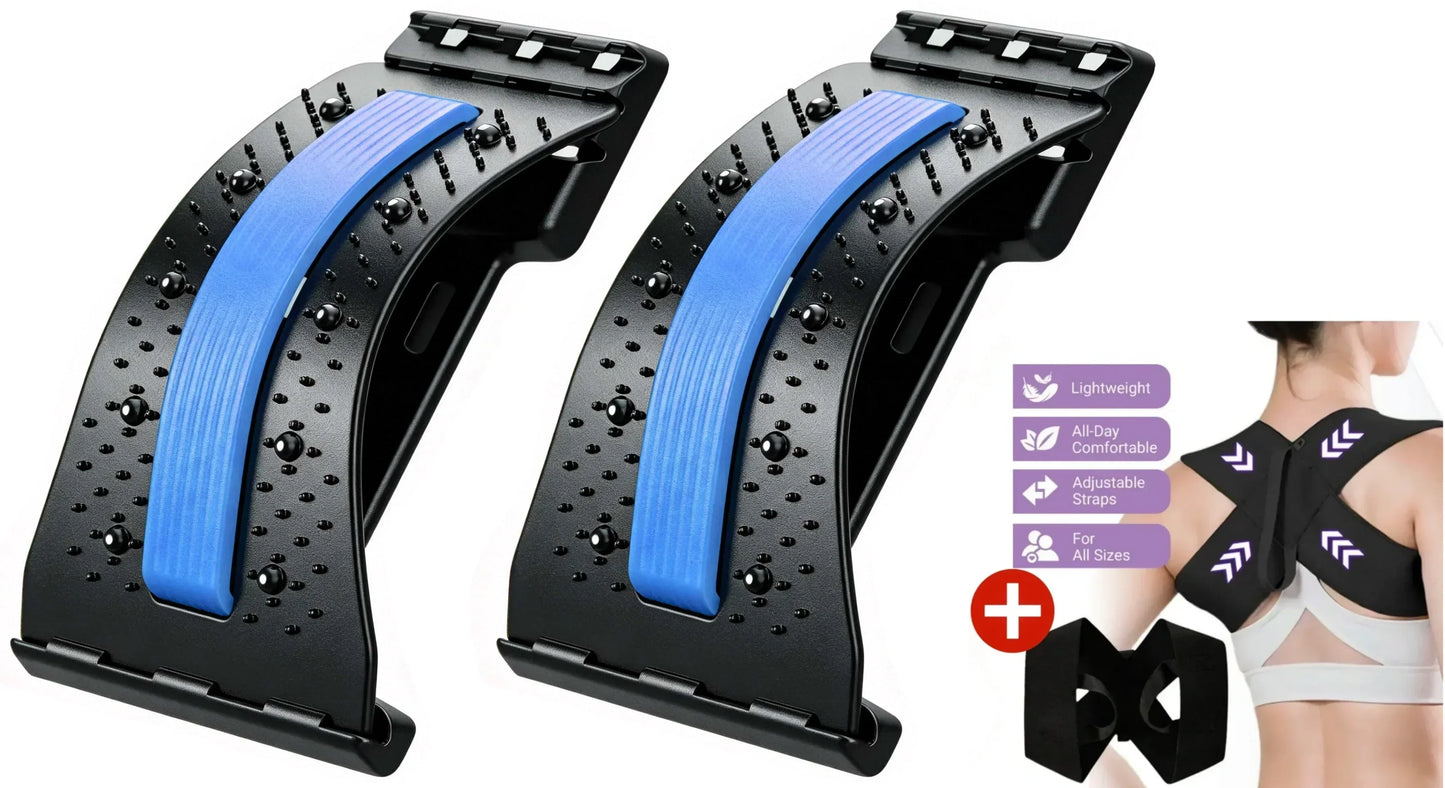 ⏰ SALE -50% ALOUUS🔥Magneettiterapia-Akupunktio-Hieronta-Lannerangan Venytin