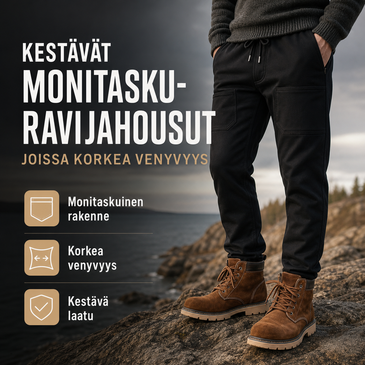 🔥 HOT SALE -49 % 🥰 MultiPants – Kestävät monitaskuravijahousut, joissa korkea venyvyys