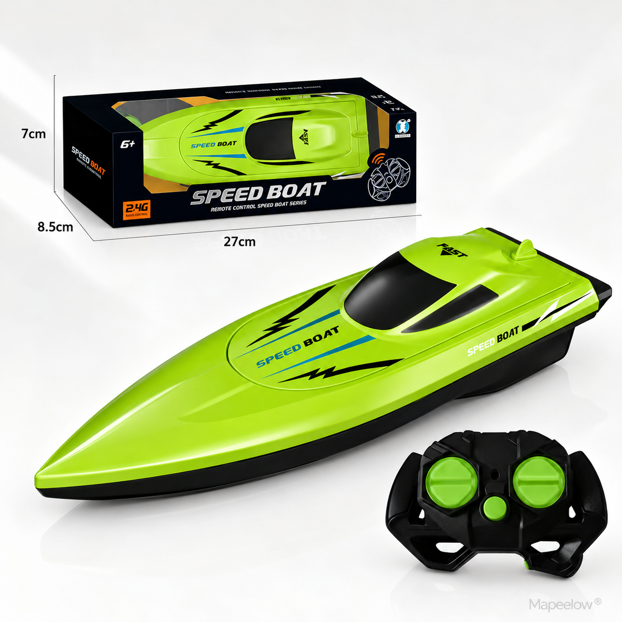 🚤2,4 GHz:n kaksimoottorinen RC-kilpavene – nopea, tehokas ja helppo ohjata