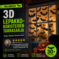 Halloween-3D-lepakkokoristeiden tarrasarja